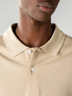Light Beige Polo Shirt -Velora Fashion Aurelien 00051