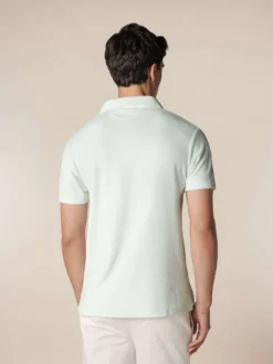 Light Aqua Terry Towelling Polo Shirt -Velora Fashion Aurelien 059A2403 scaled