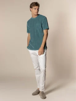Emerald Terry Towelling T-Shirt 13 Emerald Terry Towelling T-Shirt -Velora Fashion Aurelien AUR1 big collar t shirt terry towelling men emerald11 scaled