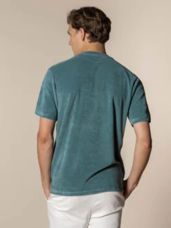 Emerald Terry Towelling T-Shirt 12 Emerald Terry Towelling T-Shirt -Velora Fashion Aurelien AUR1 big collar t shirt terry towelling men emerald13 scaled