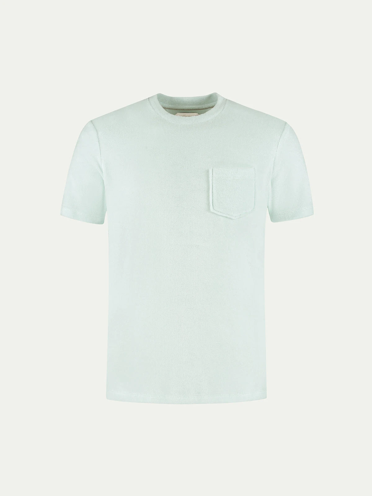 Light Aqua Terry Towelling T-Shirt 3 Light Aqua Terry Towelling T-Shirt