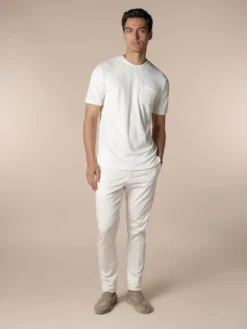 White Terry Towelling T-Shirt -Velora Fashion Aurelien AUR1 big collar t shirt terry towelling men white10 scaled