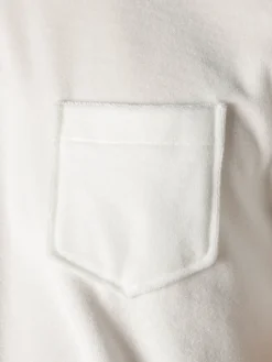 White Terry Towelling T-Shirt -Velora Fashion Aurelien AUR1 big collar t shirt terry towelling men white13 scaled