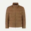 Caramel AUR1 Puffer Jacket -Velora Fashion Aurelien Cashmere Puffer Jacket AUR1 wool men bomber caramel2