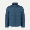 Steel Blue AUR 1 Puffer Jacket -Velora Fashion Aurelien Cashmere Puffer Jacket AUR1 wool men bomber steel blue2