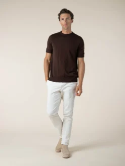 Brown T-Shirt 13 Brown T-Shirt -Velora Fashion Aurelien Cashwool T Shirt Short Sleeve Wool Brown 13 scaled