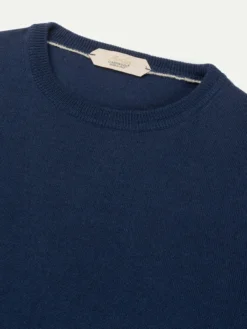 Steel Blue T-Shirt -Velora Fashion Aurelien Cashwool T Shirt Short Sleeve Wool Steel Blue 2