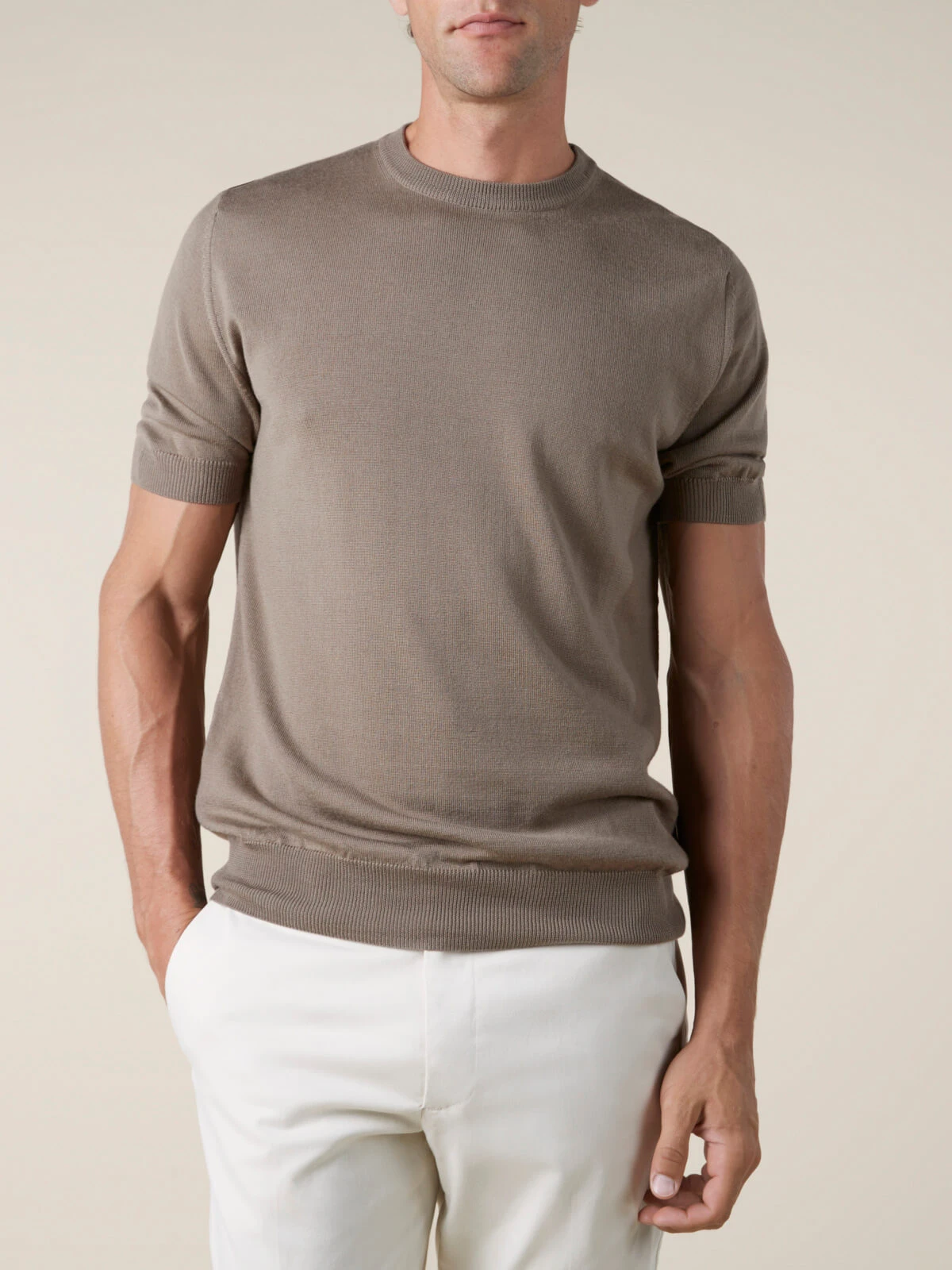 Taupe T-Shirt 4 Taupe T-Shirt - Image 2