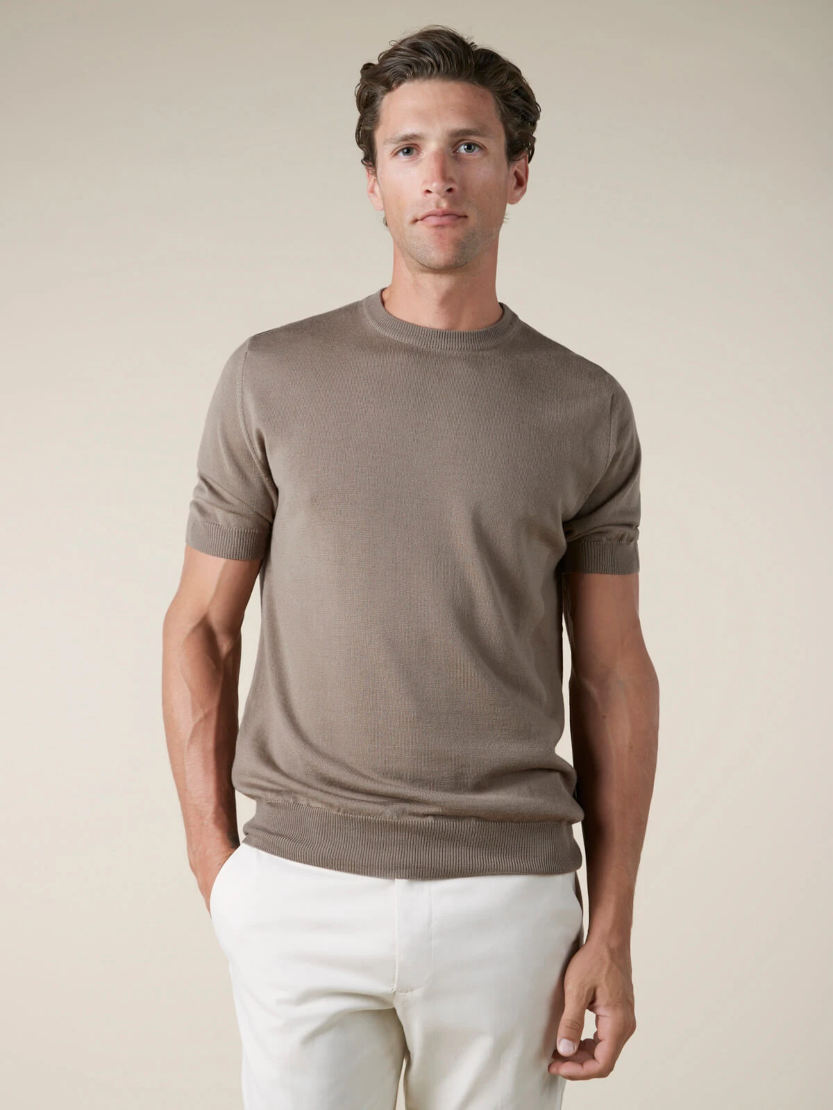 Taupe T-Shirt 8 Taupe T-Shirt - Image 6