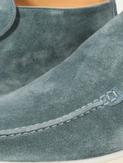 Petrol City Loafer Extrasoft -Velora Fashion Aurelien City Loafer men extrasoft shoes italy softey suede petrol6