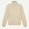 Light Beige Frost Sweater -Velora Fashion Aurelien Frost Sweater LightBeige winter Cashmere blend light beige1