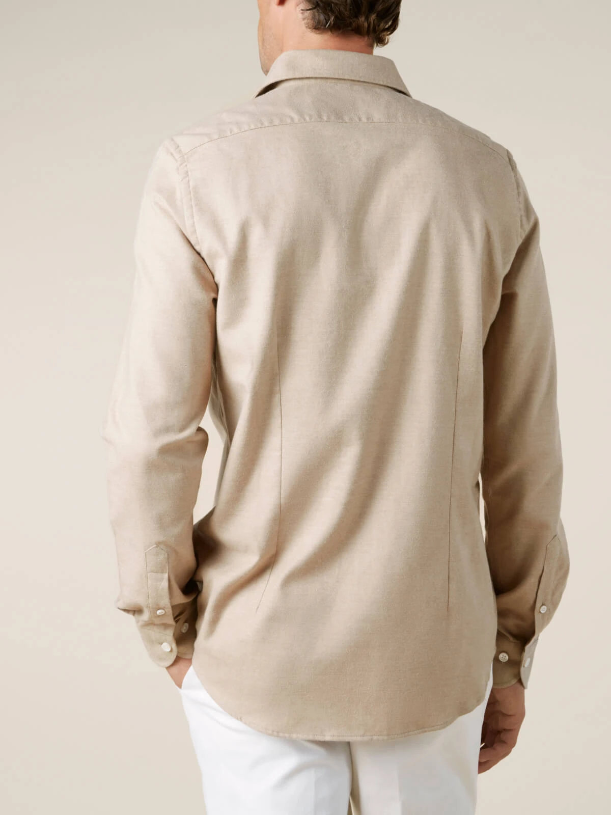 Beige Flannel Shirt 6 Beige Flannel Shirt - Image 4