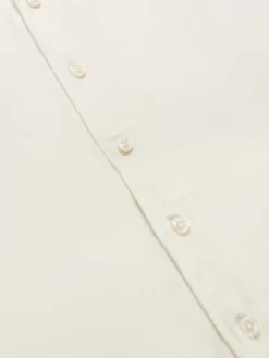 Ivory Flannel Shirt -Velora Fashion Aurelien Men Seaside Shirt Flannel Cotton Cashmere Ivory2