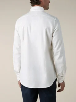 Ivory Flannel Shirt -Velora Fashion Aurelien Men Seaside Shirt Flannel Cotton Cashmere Ivory6