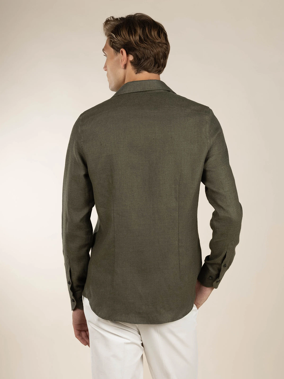 Olive Flannel Shirt 7 Olive Flannel Shirt - Image 5