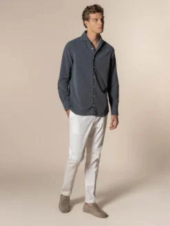 Grey Denim Shirt -Velora Fashion Aurelien Men Seaside Shirt denim Cotton grey11 scaled