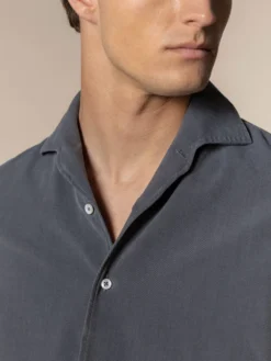 Grey Denim Shirt -Velora Fashion Aurelien Men Seaside Shirt denim Cotton grey12 scaled