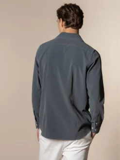 Grey Denim Shirt -Velora Fashion Aurelien Men Seaside Shirt denim Cotton grey13 scaled