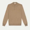 Extrafine Merino Polo Beige