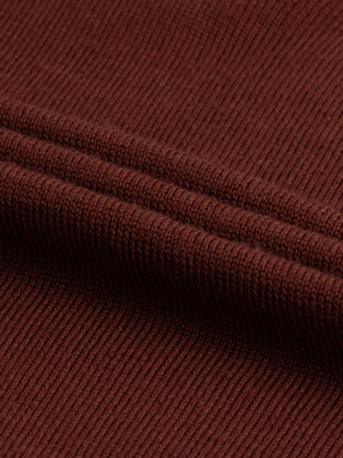 Extrafine Merino Buttonless Polo Maroon 7 Extrafine Merino Buttonless Polo Maroon - Image 5
