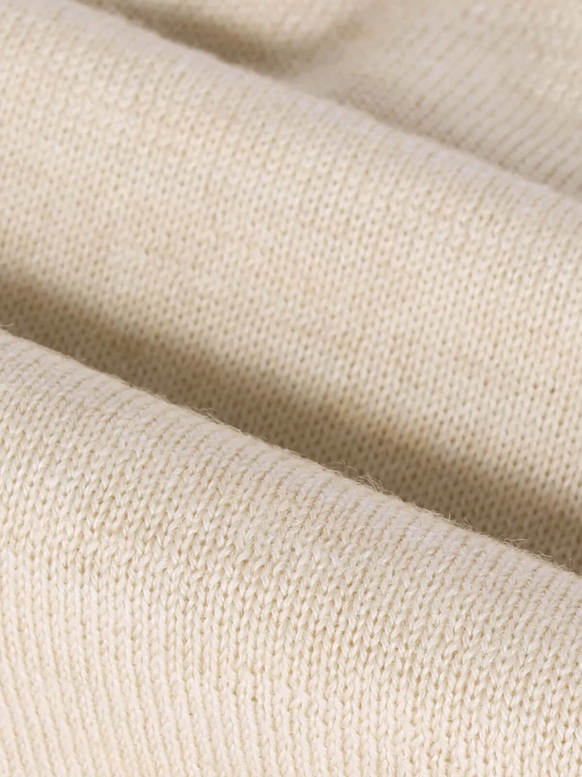 Extrafine Merino Polo Light Beige 7 Extrafine Merino Polo Light Beige - Image 5