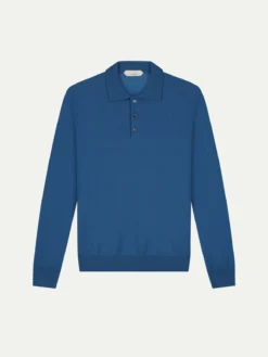 Extrafine Merino Polo Ultramarine
