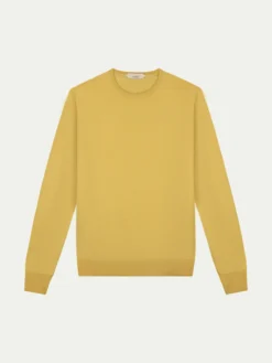 Extrafine Merino Crew Neck Sweater Mustard