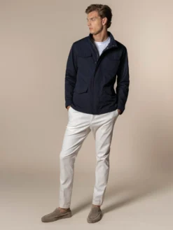 Navy Magnetic Field Jacket -Velora Fashion Aurelien Technical Jacket Field Safari Jacket Navy101 scaled