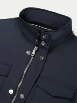 Navy Magnetic Field Jacket -Velora Fashion Aurelien Technical Jacket Field Safari Jacket Navy11 2