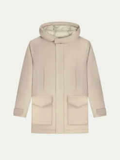 Light Beige Wintertime Parka