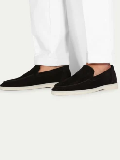 Black Yacht Loafers -Velora Fashion Aurelien Yacht Loafers men suede shoes summer italy black5 c9394fec 8b79 4723 82a2 0cc662f5e3af