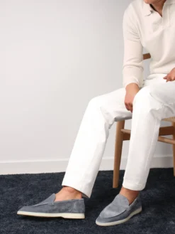 Light Blue Yacht Loafers 10 Light Blue Yacht Loafers -Velora Fashion Aurelien Yacht Loafers men suede shoes summer italy lightblue7