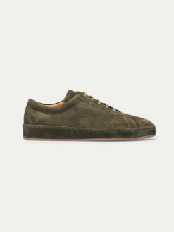 Olive Voyager Sneaker -Velora Fashion Aurelien Yoyager Sneaker Softey Suede Suede Sole Olive3
