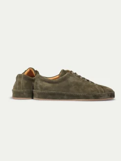 Olive Voyager Sneaker -Velora Fashion Aurelien Yoyager Sneaker Softey Suede Suede Sole Olive6