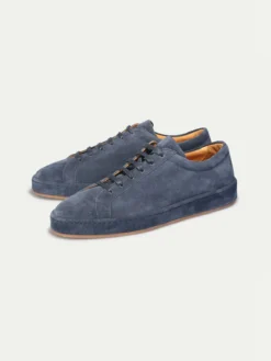 Steel Blue Voyager Sneaker -Velora Fashion Aurelien Yoyager Sneaker Softey Suede Suede Sole Steel Blue4