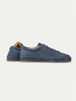 Steel Blue Voyager Sneaker -Velora Fashion Aurelien Yoyager Sneaker Softey Suede Suede Sole Steel Blue5