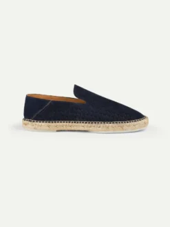 Navy AUR1 Espadrille -Velora Fashion Aurelien aur1 beachside loafers espadrilles suede navy men 4 scaled