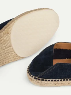 Navy AUR1 Espadrille -Velora Fashion Aurelien aur1 beachside loafers espadrilles suede navy men 5 scaled