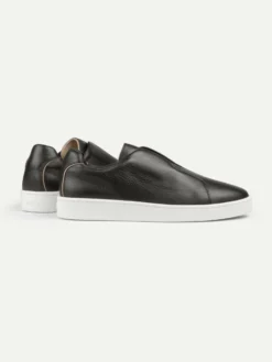 Black Grain AUR3 Sneaker -Velora Fashion Aurelien aur3 sneaker grain leather black men 3 scaled