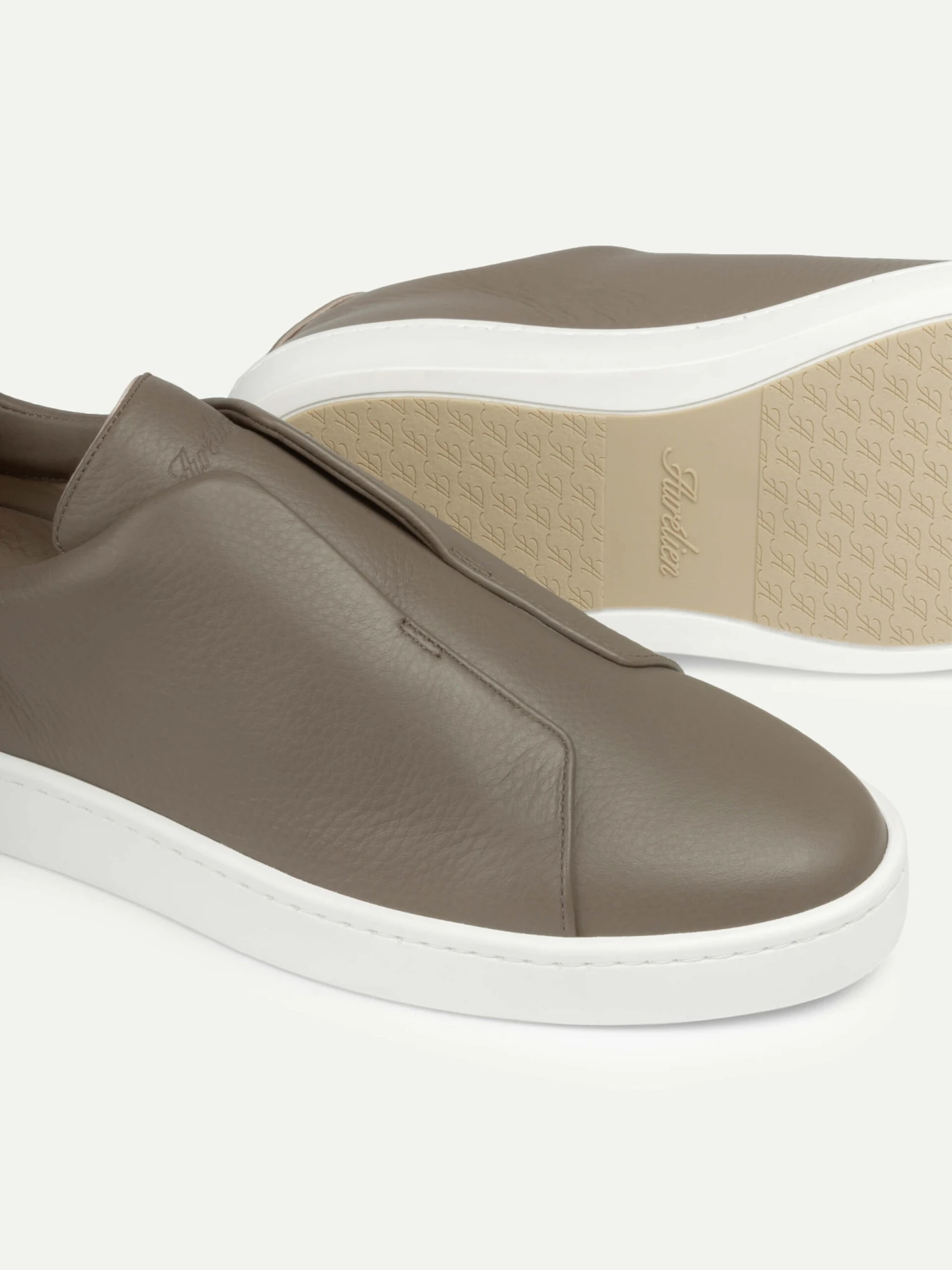 Taupe Grain AUR3 Sneaker 4 Taupe Grain AUR3 Sneaker - Image 2