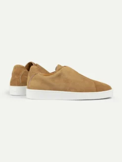 Beige AUR3 Sneaker -Velora Fashion Aurelien aur3 sneaker softey suede beige men 3 scaled