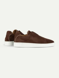 Chocolate AUR3 Sneaker -Velora Fashion Aurelien aur3 sneaker softey suede chocolate men 3 scaled