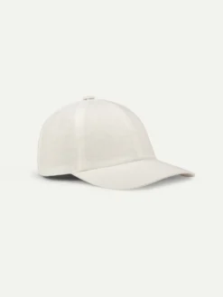 Ecru Linen Baseball Cap