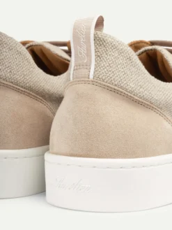 Beige Linen Bayside Sneaker -Velora Fashion Aurelien bayside sneaker 2.0 softey suede beige men 2 75a03c91 89e3 4587 ad9d 5f861210ecba scaled
