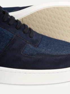 Navy Bamboo Bayside Sneaker -Velora Fashion Aurelien bayside sneaker bamboo softey suede navy men 2 scaled
