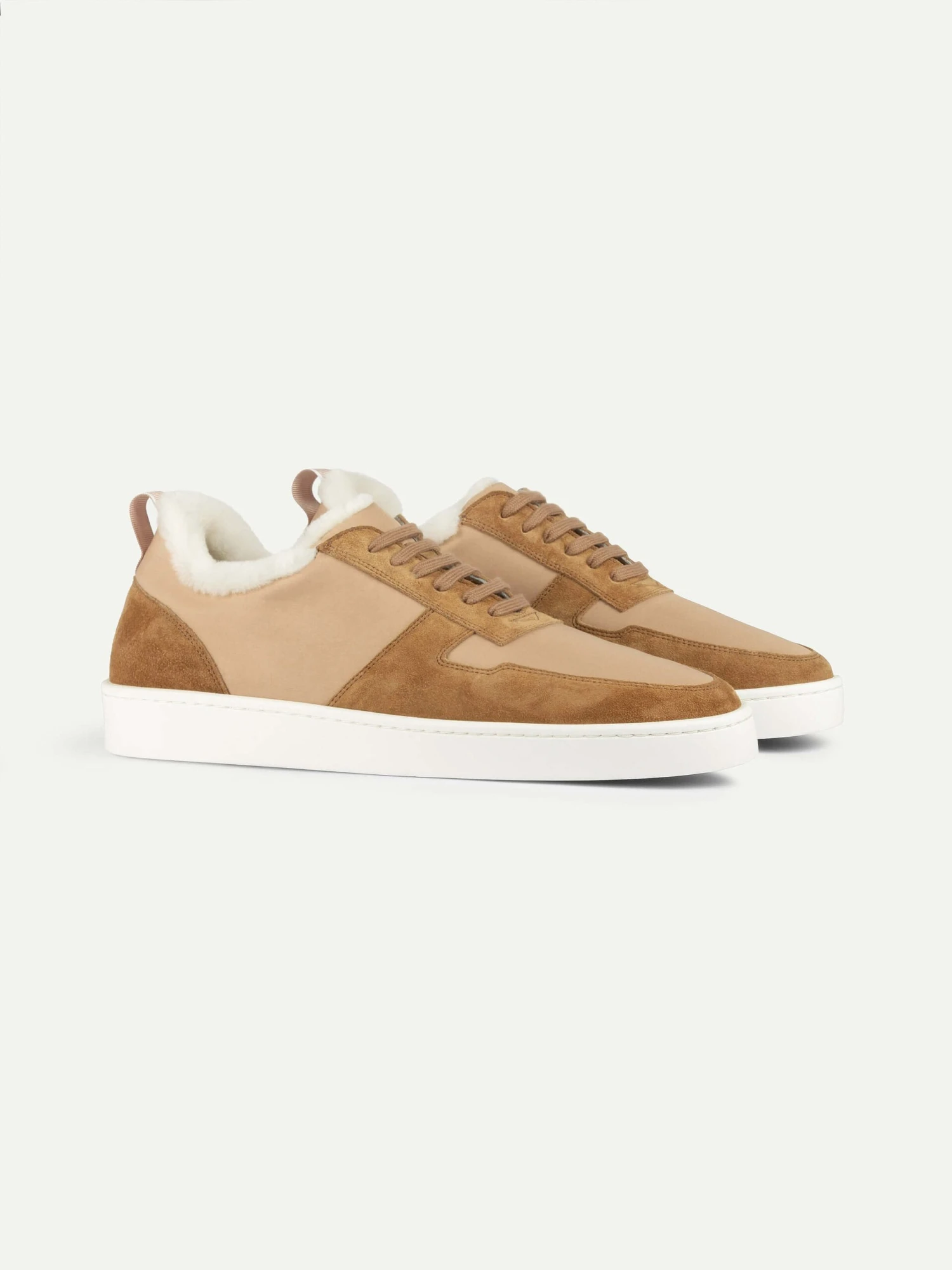 Beige Shearling Bayside Sneaker 3 Beige Shearling Bayside Sneaker