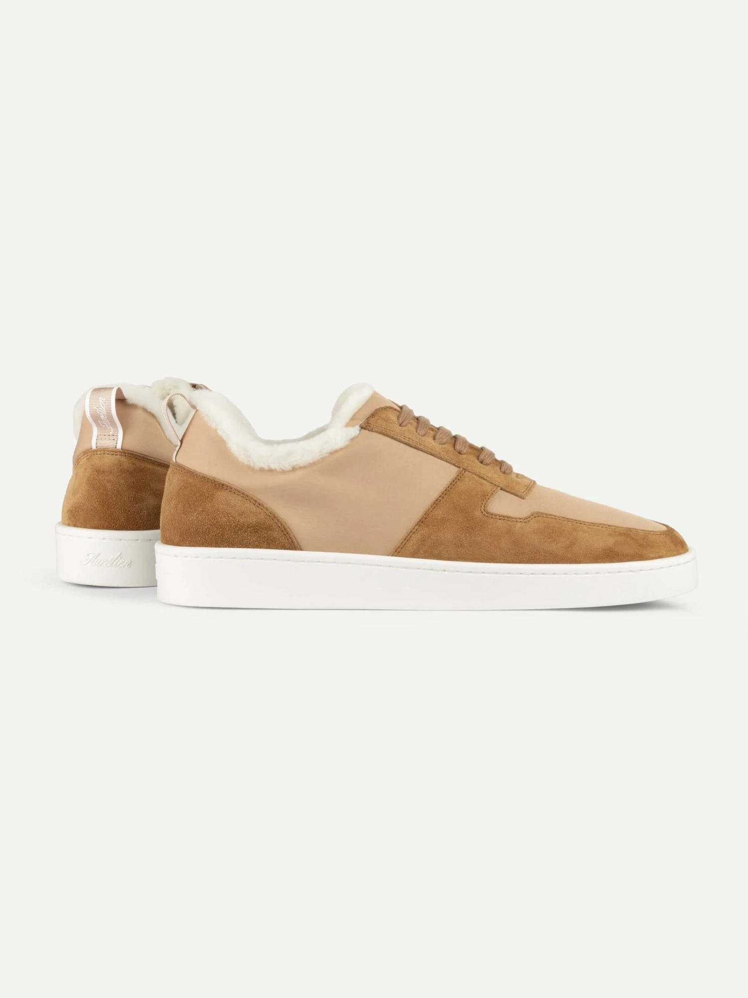 Beige Shearling Bayside Sneaker 6 Beige Shearling Bayside Sneaker - Image 4