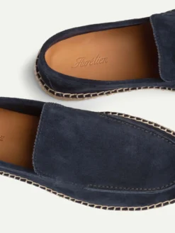 Navy Beachside Loafer 9 Navy Beachside Loafer -Velora Fashion Aurelien beachside loafers espadrilles suede navy men 5copy scaled