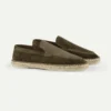 Olive Beachside Loafer 1 Olive Beachside Loafer -Velora Fashion Aurelien beachside loafers espadrilles suede olive men 1copy scaled