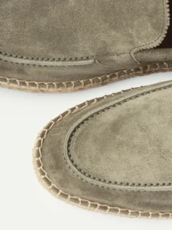 Pistache Beachside Loafer -Velora Fashion Aurelien beachside loafers espadrilles suede pistache men 5 scaled